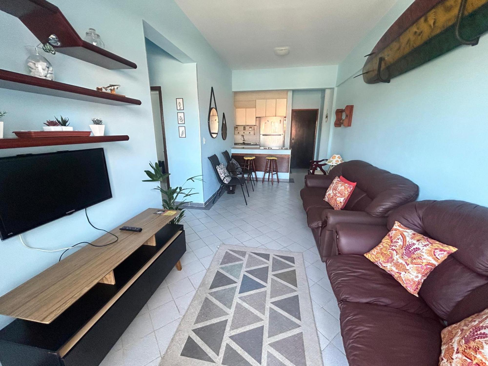 Mongaguá Ap Beira-Mar Com Wi-Fi E Garagem 아파트 객실 사진